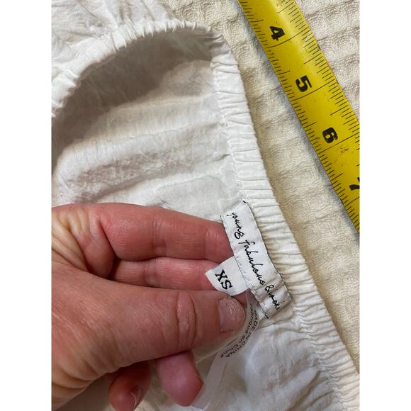 Young Fabulous and Broke White Draw String Waist Maxi Skirt Fit & Flare XS Boho - Picture 8 of 13